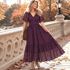 Anthropologie J Gee XL Maxi Dress Cottagecore Romantic Boho Coquette Fairy picture