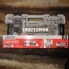 Craftsman Overdrive (CMMT99064) 64 pcs Mechanics  Tool Set 1/4” 3/8” SAE/METRIC picture