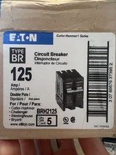 Eaton BRH2125 125A 2-Pole Circuit Breaker 120/240V BR Series - 91 Used Units picture
