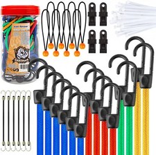 Cartman 32 Piece Bungee Cords Assortment Jar picture