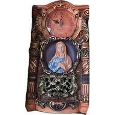 Vintage The Angelus Clock call to prayer Pope John Paul II & Cardinal Jaime Sin picture