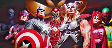 Rare Alex Ross Avengers Assemble  - signed  limited edition giclee print picture