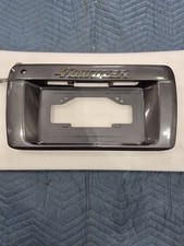 1996-2002 TOYOTA 4RUNNER REAR HATCH LICENSE PLATE TRIM MOLDING BRACKET OEM GRAY picture