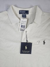 Polo Ralph Lauren Shirt Men's Size Medium Chic Cream Mesh Vintage NEW TAGS picture