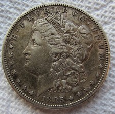 1885-S $1 Morgan Silver Dollar Rare Key Date San Francisco S Mint AU Cleaned picture