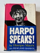 HARPO SPEAKS HARPO MARX  1ST Edition  VINTAGE 1961 picture