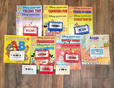 HUGE Vintage 1980s Read Along Book & Cassette Lot - Disney, Snuggle, Pound Pup picture