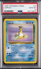 1999 POKEMON FOSSIL #25 LAPRAS PSA 10 picture