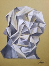 Rare Don Juan Cubist Art Italian/chicago Piero Ottinetti artist signed. picture