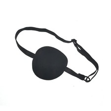 Pirate Eye Patch Eyepatch Unisex Black Adjustable Washable Concave Kids Cosplay picture