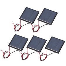 5 Pcs 1.5V 0.225W 150mA Mini Solar Panels with 2 Cable 45mm x 45mm picture