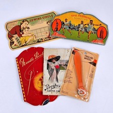 Vintage Needle Book Lot Sewing Circle Favorite Kar-A-Van Tracing Wheel Ephemera picture