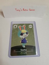 SASHA # 433 Animal Crossing Amiibo Card SERIES 5 MINT NEVER SCANNED picture