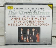 Beethoven The String Trios 2-CD Set Mutter Giuranna Rostropovich 1989 NEW SEALED picture