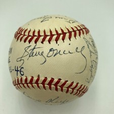 Beautiful 1946 All Star Game Team Signed American League Baseball picture
