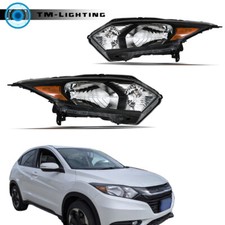 For 2016-2018 Honda HRV Projector Headlights Headlamps Halogen Black RH&LHSide picture