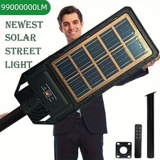 Commercial 99000000LM LED Outdoor Dusk to Dawn Solar Street Light Road Area Lamp picture