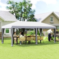 Outsunny10'x20' Pop Up Party Tent Gazebo Wedding Canopy with Netting Sidewalls picture