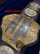 TNA Wildcat heavyweight Championship Belt – 2 Layered –Gold Plated –Real Leather picture