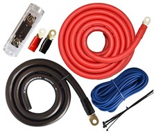 SoundBox PK0-17, 0 Gauge Amp Kit Power Amplifier Install Wiring Cables - 7500W picture