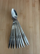 (9) Oneida Deluxe LASTING ROSE Stainless Iced Tea Spoons picture