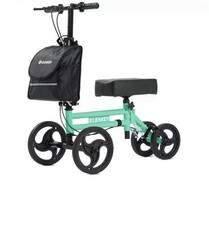 ELENKER YF9005F Steerable Knee Scooter Medical Walker Green Foldable picture
