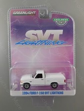 2024 Greenlight Hobby Exclusive White 1994 FORD F-150 F150 SVT LIGHTNING 1:64 picture