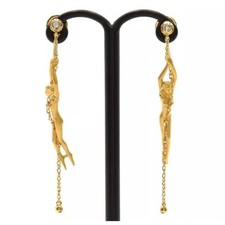 Carrera Y Carrera 18k Yellow gold Godess Earrings with diamond  pierced picture