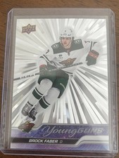 2023-24 Upper Deck Series 1 Brock Faber Young Guns Outburst #215 Rookie MINT ⭐⭐ picture