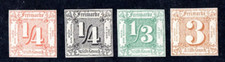 Germany Thurn & Taxis 1859-1860 Sc. #8, 15, 16, 20 Only Sc. #8 Is Lightly Hinged picture