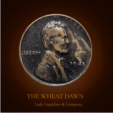 1941 Lincoln Wheat Cent - Circulated - VF - Eye Catching DarkBlack Patina picture