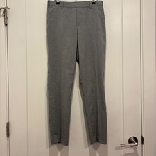 Uniqlo EZY Ankle Pants Mens Medium Gray Tapered Stretch Trousers 221-404660 picture