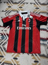 NWT AC Milan Fly Emirates Home Fans Version  Soccer Jersey (Read Description) picture