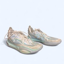 Li Ning Wade All City 11 Basketball Sneakers White Blue Mens 9.5 ABAT053-4 picture