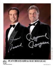 Original WWF Jean Brassard & Raymond Rougeau SIGNED 1997 P-417 WWE Promo Photo picture