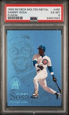 1999 Skybox Molten Metal Fusion #45F  Sterling /500 Sammy Sosa PSA 6 (124/500) picture