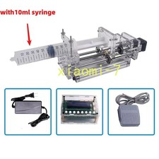 1pc 1-150ML Lab Micro Syringe Pump Mini Propel Pump Liquid Glue Dispenser DC12V picture