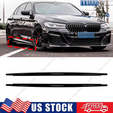 MP Style Side Skirts Gloss Black For BMW G30 530i 540i & F90 M5 Sedan 2017-2023 picture