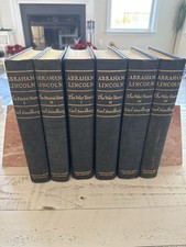 Carl Sandburg Abraham Lincoln 6 Volume Set Prairie & War Years HC Vol I Signed picture