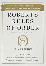 Robert's Rules of Order Newly Revised, 12th edition - Paperback - GOOD picture