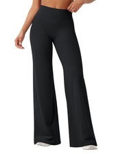 YEOREO Women's Black Workout Leggings No Front Seam Straight 33 High Waist M picture