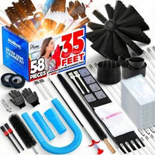 Holikme 50 Pieces 32 Feet Dryer Vent Cleaner Kit, Dryer Cleaning Tools, Include picture