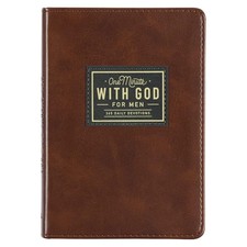 One Minute with God for Men 365 Devotions, Brown Faux Leather Flexcover picture