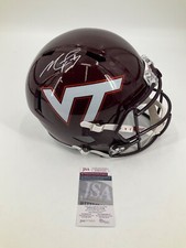 MICHAEL VICK VIRGINIA TECH SIGNED FULL SIZE HELMET JSA WITNESS COA picture