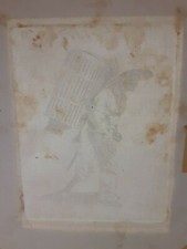 Ultra Rare Original Frederic Remington Signed Engraving Chicken Seller picture