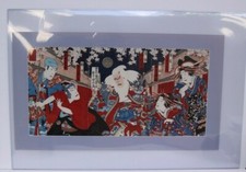 Fantastic Vintage 1930 Japanese Triptych Woodblock Print picture
