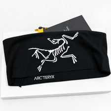 New Arc'teryx Bird Headband Black White Logo Outdoor Hiking Sports Tags picture