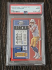 2020 Panini Contenders Optic Herbert Rookie Ticket Red Prizm /125 RC PSA 9 picture