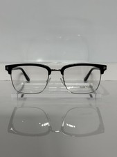NIB Tom Ford TF5504 005 Black & Silver Unisex Eyeglasses 54mm picture