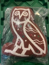 OVO Gingerbread Owl Pillow - Holiday Cushion - Octobers Very Own Drake Authentic picture